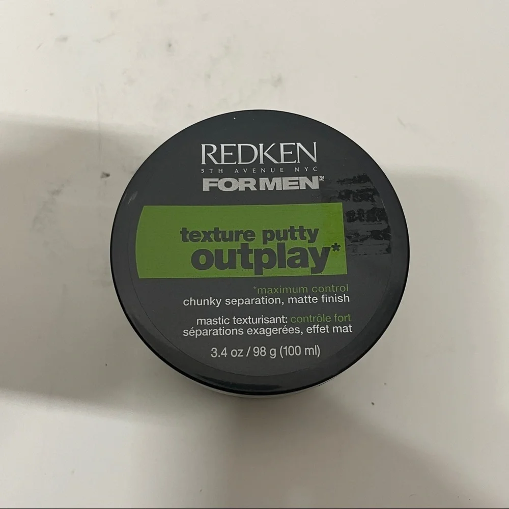 Redken For Men Texture Putty Outplay Maximum Control 3.4 OZ HTF